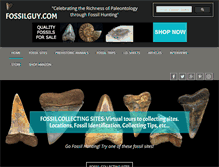 Tablet Screenshot of fossilguy.com